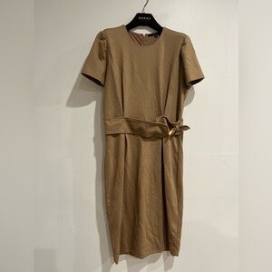 GUCCI light brown formal straight dress